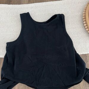 Black Sleeveless Women's Top